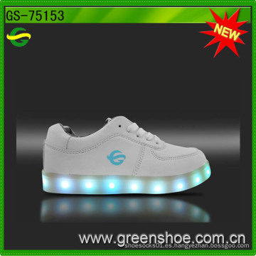 Zapatos calientes de la adulta LED de la moda de la venta ocasionales para el varón